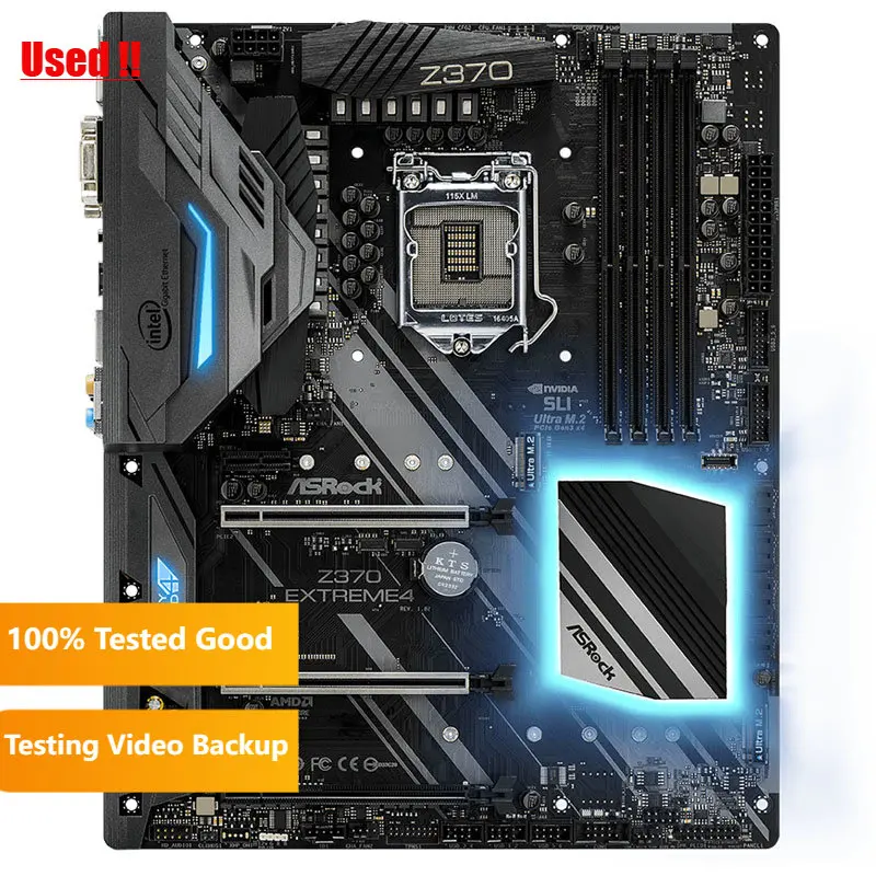 ASRock Z370 Extreme4 LGA 1151 (300 Series) Intel Z370 HDMI SATA 6Gb/s USB 3.1 ATX Intel Motherboard