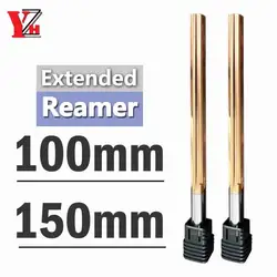 YZH 100mm 150mm Machine Reamer HRC60 Coated Straight Groove Tolerance H7 Harened Steel Metal Cutter CNC Turning Hole