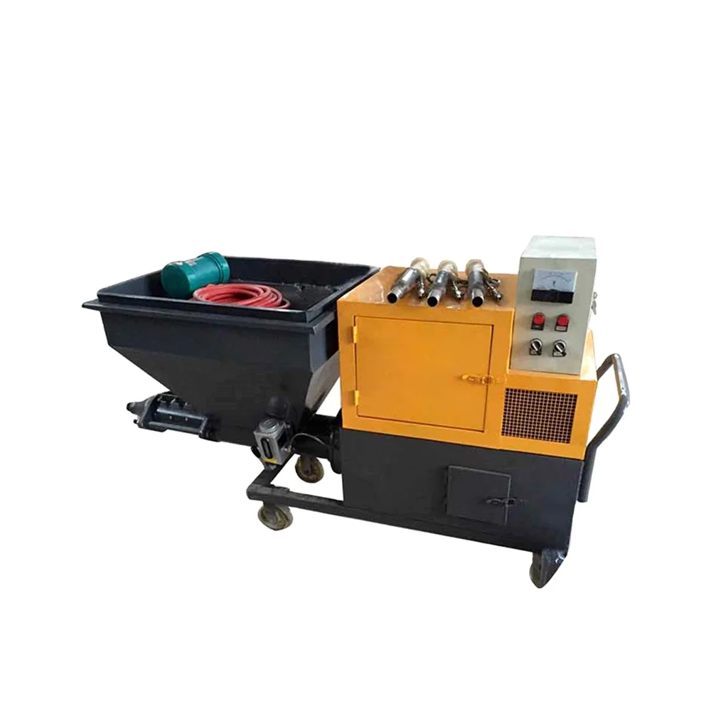 Portable crack resistant wall plastering mortar spraying machine