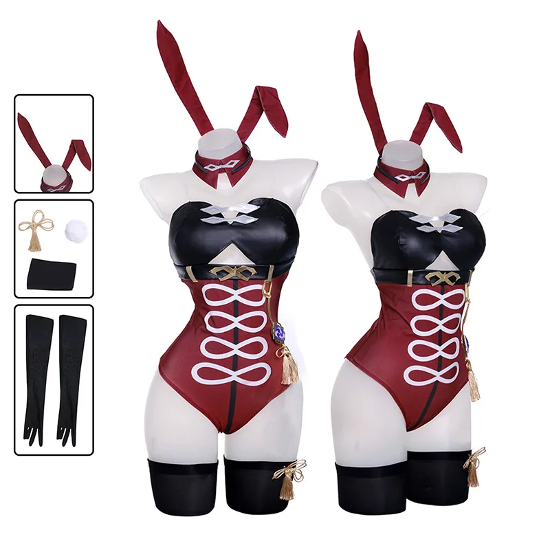 Anime Game Genshin Impact Beidou Cosplay Costume Uncrowned Lord of The Ocean Bei Dou Wig Jumpsuits Swimwear Woman Sexy Bikini