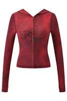 GIA Front Shoulder Slim Fit Jacket Pants Set with Letter Print Design Hooded Zipper Snake Pattern Short Fit Streetwear