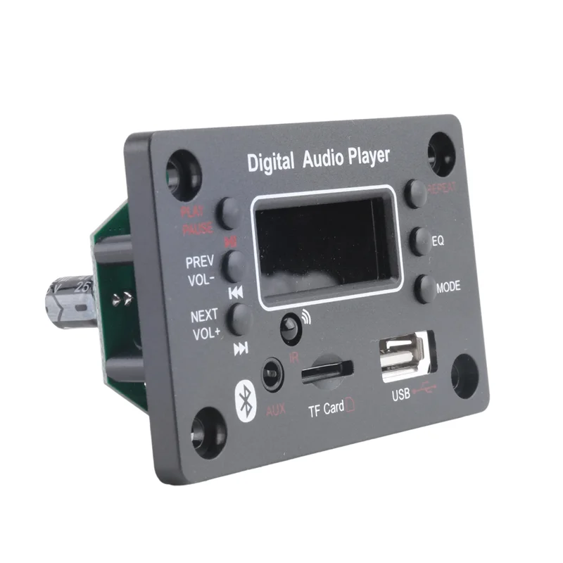 ABUO-Bluetooth Module Car Audio Bluetooth Mp3 Decoder Board Mp3 Decoder Power Amplifier Board External Microphone Function
