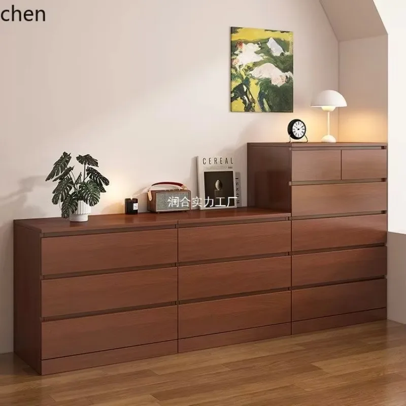 YFY  Chest of Drawers Living Room Tea Cabinet Floor-standing Wall Cabinet Multi-layer Storage Cabinet