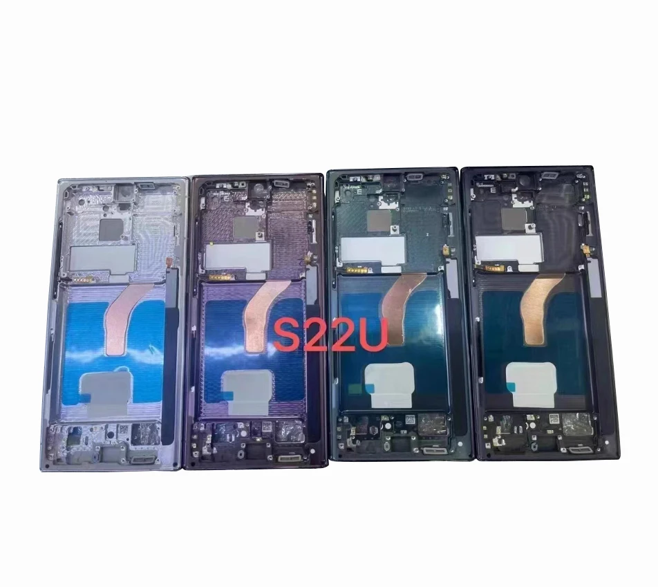 1Pcs LCD Support Front Bezel Middle Frame Plate Housing Board For Samsung Galaxy S22 Plus S22 Ultra 5G US / EU version