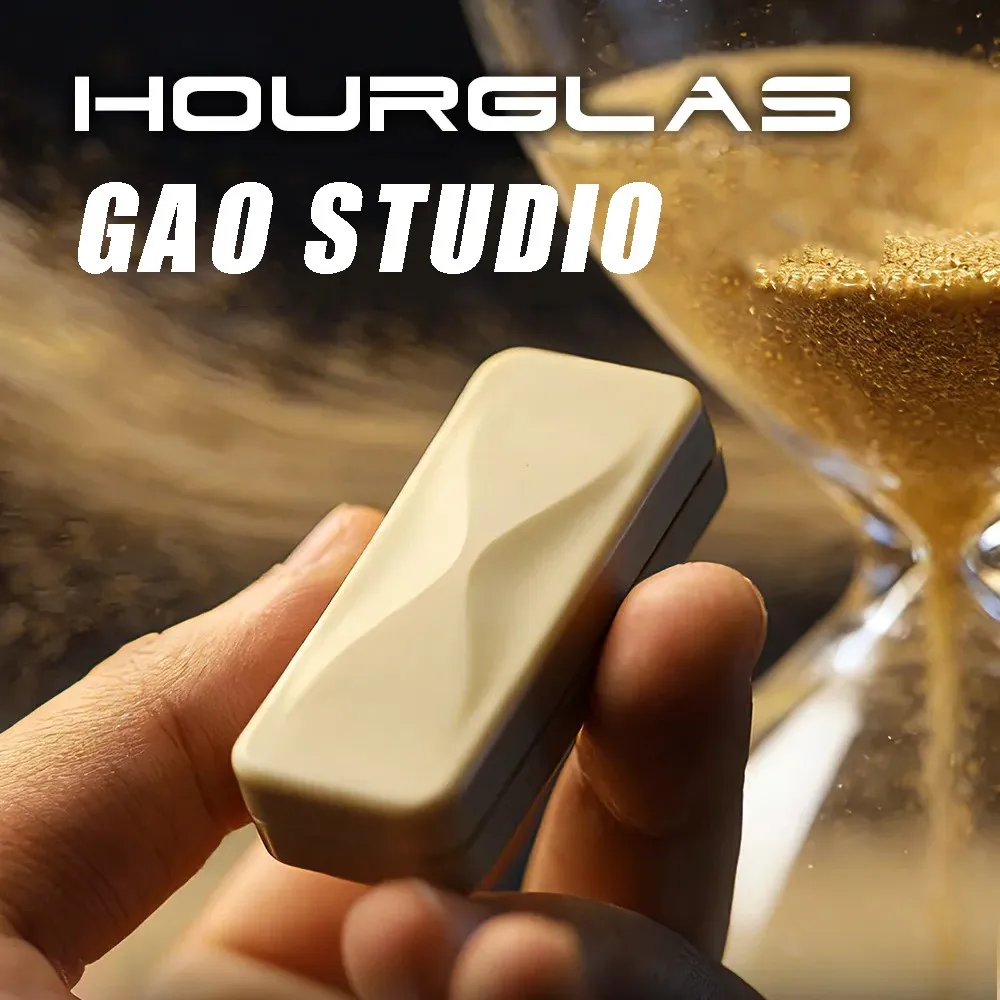 GAO Studio Hourglass Magnet Section Structure Push Slider Stress Relief Adults Items Anti Stress Toy