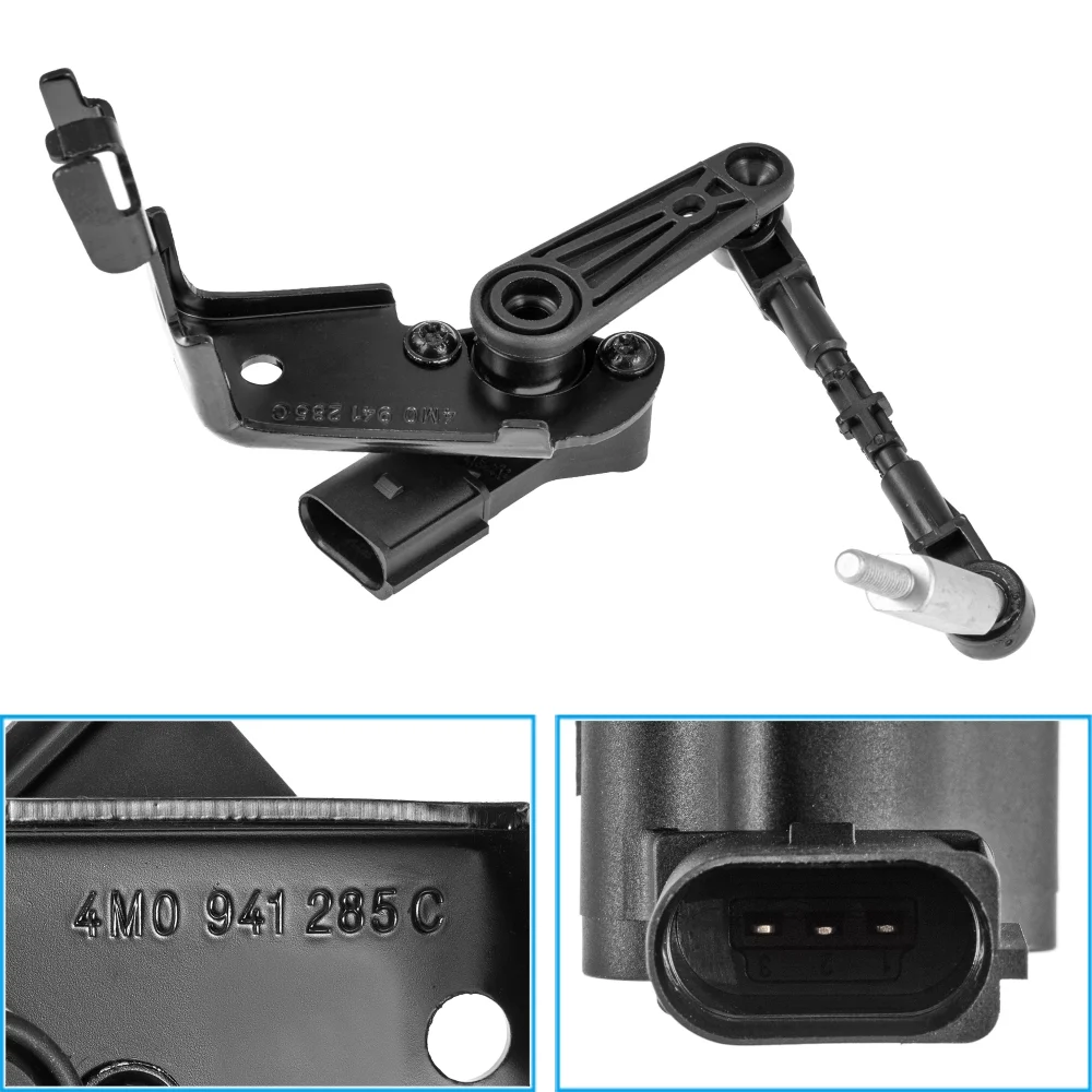 Genuine Front Left Headlight Level Sensor 4M0941285C,4M0941285D For AUDI Q7 (4MB, 4MG) 2.0T/3.0T 2015-,Q8 (4MN) 2018-