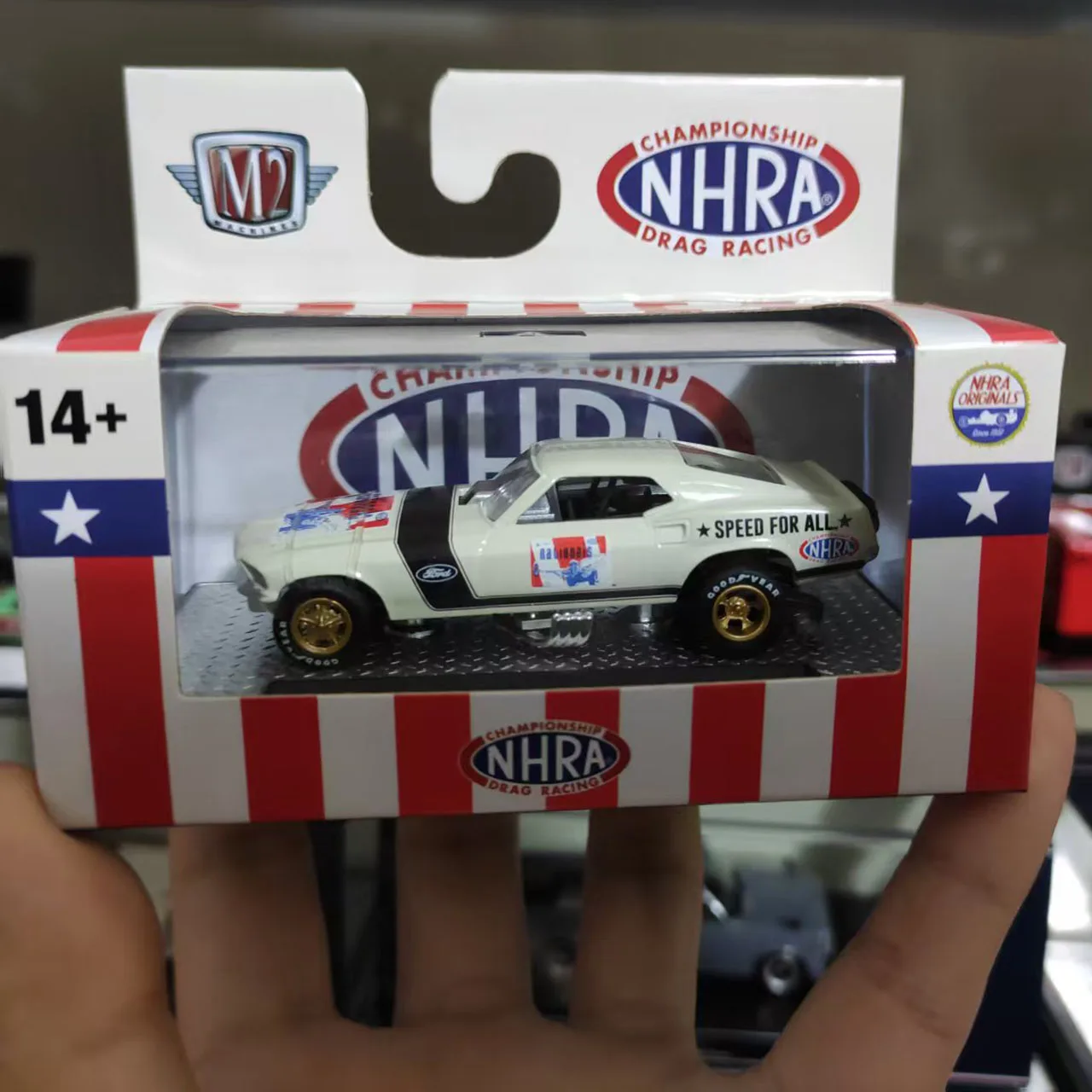 

Diecast M2 1/64 Scale S124 1969 Ford Mustang NHRA" Funny Car23-101 Alloy Car Model Collectible