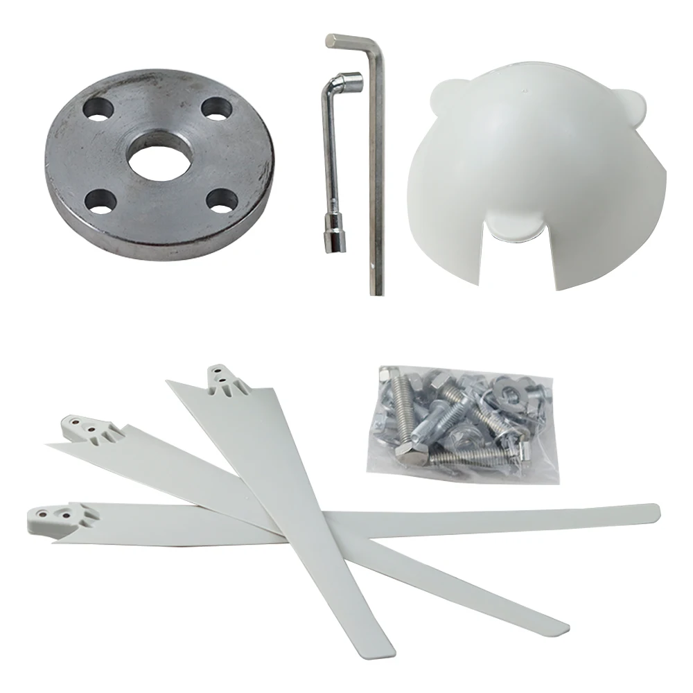 Imagem -06 - Moinho de Vento Horizontal do Gerador 24v Três Cinco Lâminas com Controlador da Carga do Vento de 300w 600w para Livre