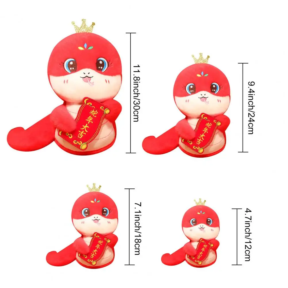 Chinese Zodiac Snake Toy Chinese New Year Snake Plush Doll Set for Spring Table Decoration Year of Snake for Kids