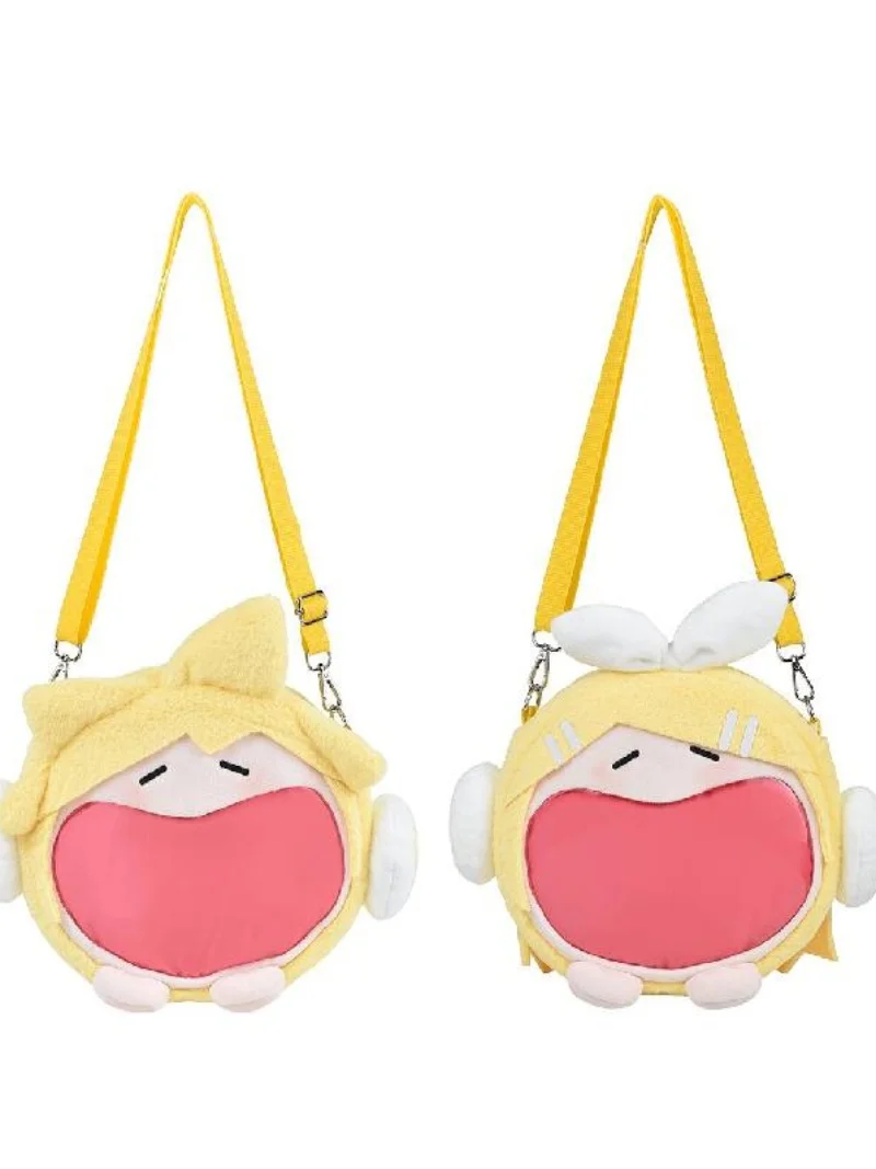 hot Original Bemoe Hatsune Miku Kagamine Rin Kagamine Len Plush Shoulder Bag Painful Packet Kawaii Cosplay Backpack Girls Gift