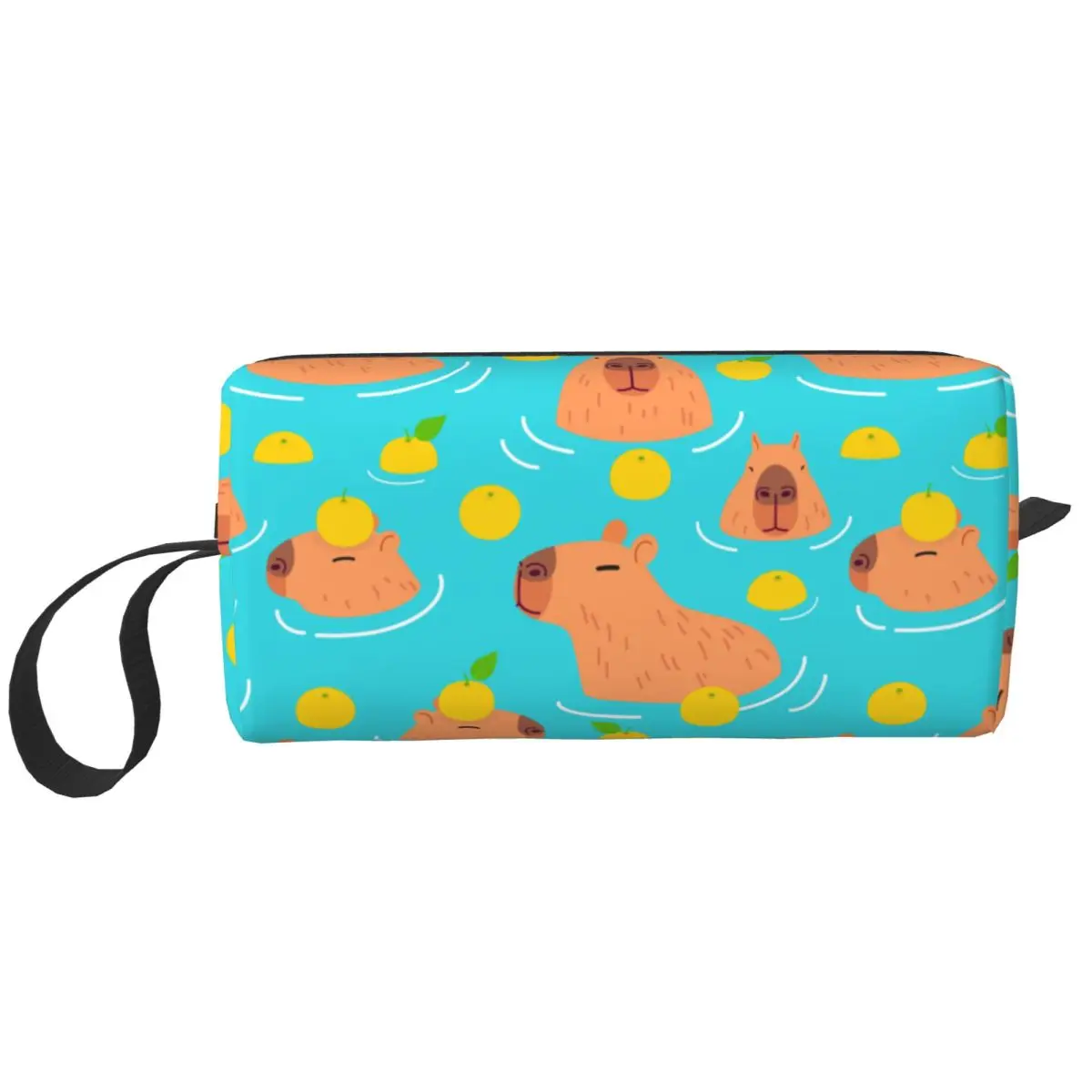 Capybara Cartoon Makeup Bag Pouch Waterproof Cosmetic Bag Travel Toiletry Small Makeup Pouch Storage Bag Men Women