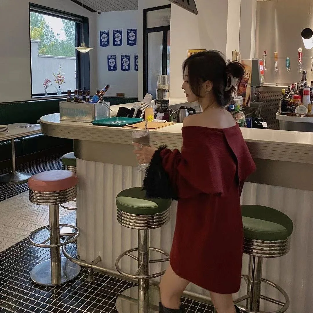 

Knee Length Pullover Patchwork Sweaters Jumpers Women Graceful Boxy Boho Knitthing Bohemian Lattice Crisp Fancy Polychrome Girls