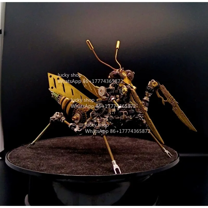 Metal Assembly Model Steampunk Wind Ornament Three-dimensional Mechanical Building Block Insects