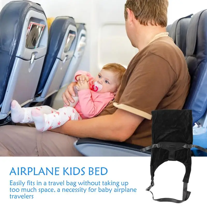 Extensor de asiento de avión para niños pequeños, asiento extensor para viajes cómodo, reposapiés portátil para niños