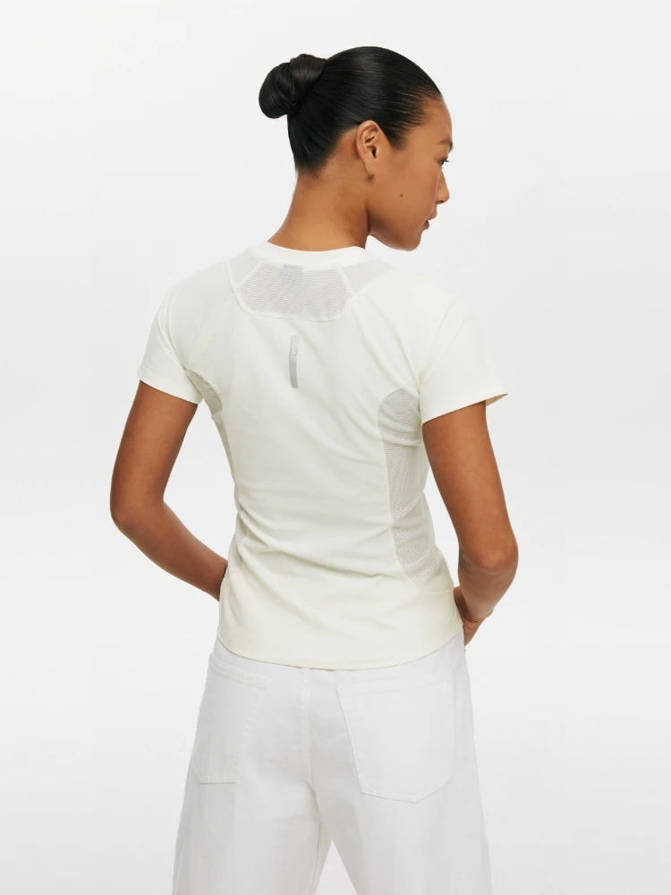 Oneup-Camiseta Or Sve para mujer, ropa deportiva de Yoga Cool Sensation, transpirable, para verano, Fitn al aire libre, jersey redondo Ne