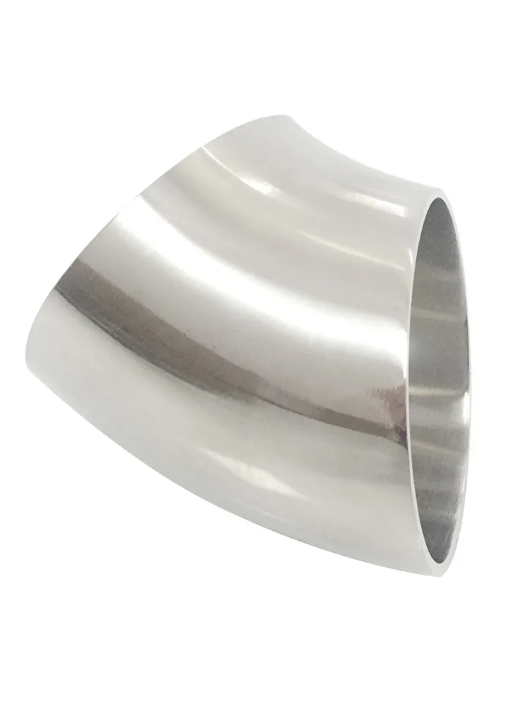 16/19/22/25/28/32/34/38/45/48/51/57/60/63/76/89mm 304 Stainless Steel Sanitary Weld 45 Degree Elbow Pipe Fitting