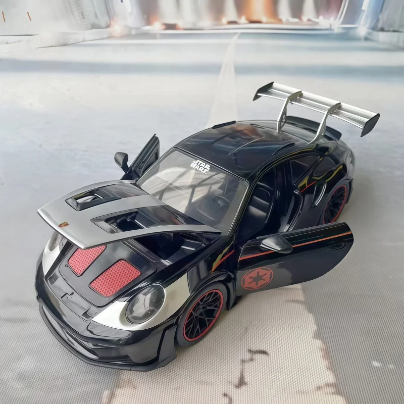 جادا 1:24 مقياس سبيكة نموذج سيارة بورش 911 GT3 RS محاكاة سباق السيارات جمع عرض العنصر هدية للأولاد