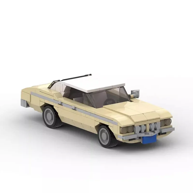 MOC Serie di film e televisione Delta Decorazione per auto retrò Modello di assemblaggio Decorazione regalo giocattolo di assemblaggio educativo per bambini