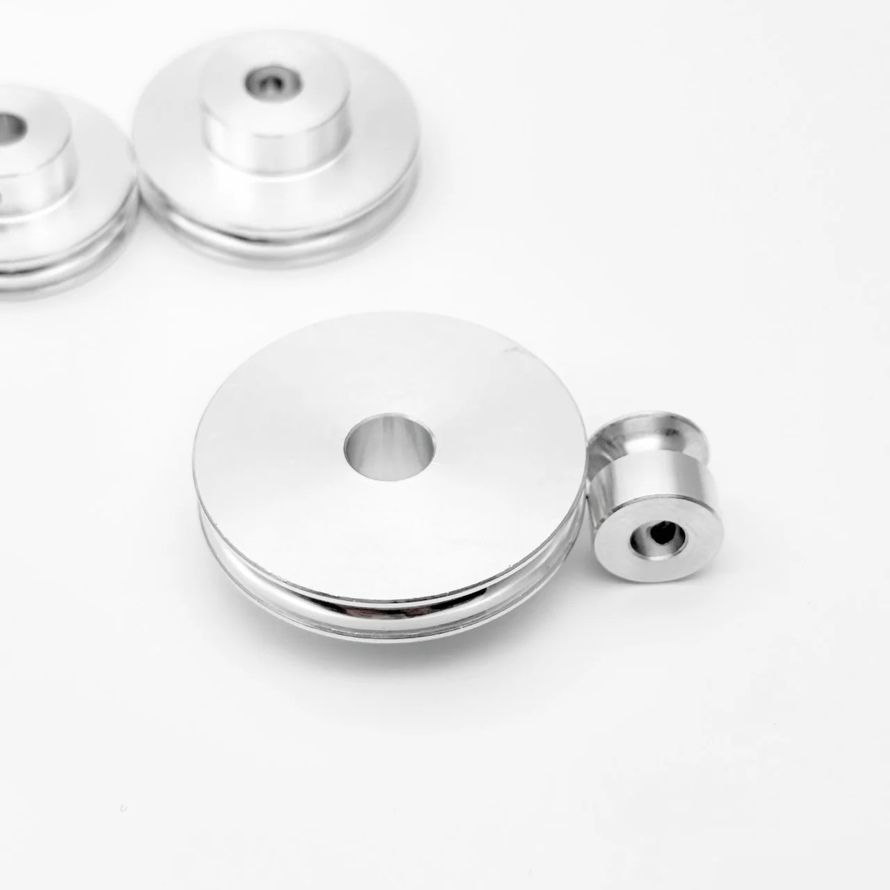High-Precision 4MM Aluminum Alloy Pulley U-groove Metal Belt Pulley Wheel DIY Transmission System 12/16/21/26/31/36/41/46/51MM