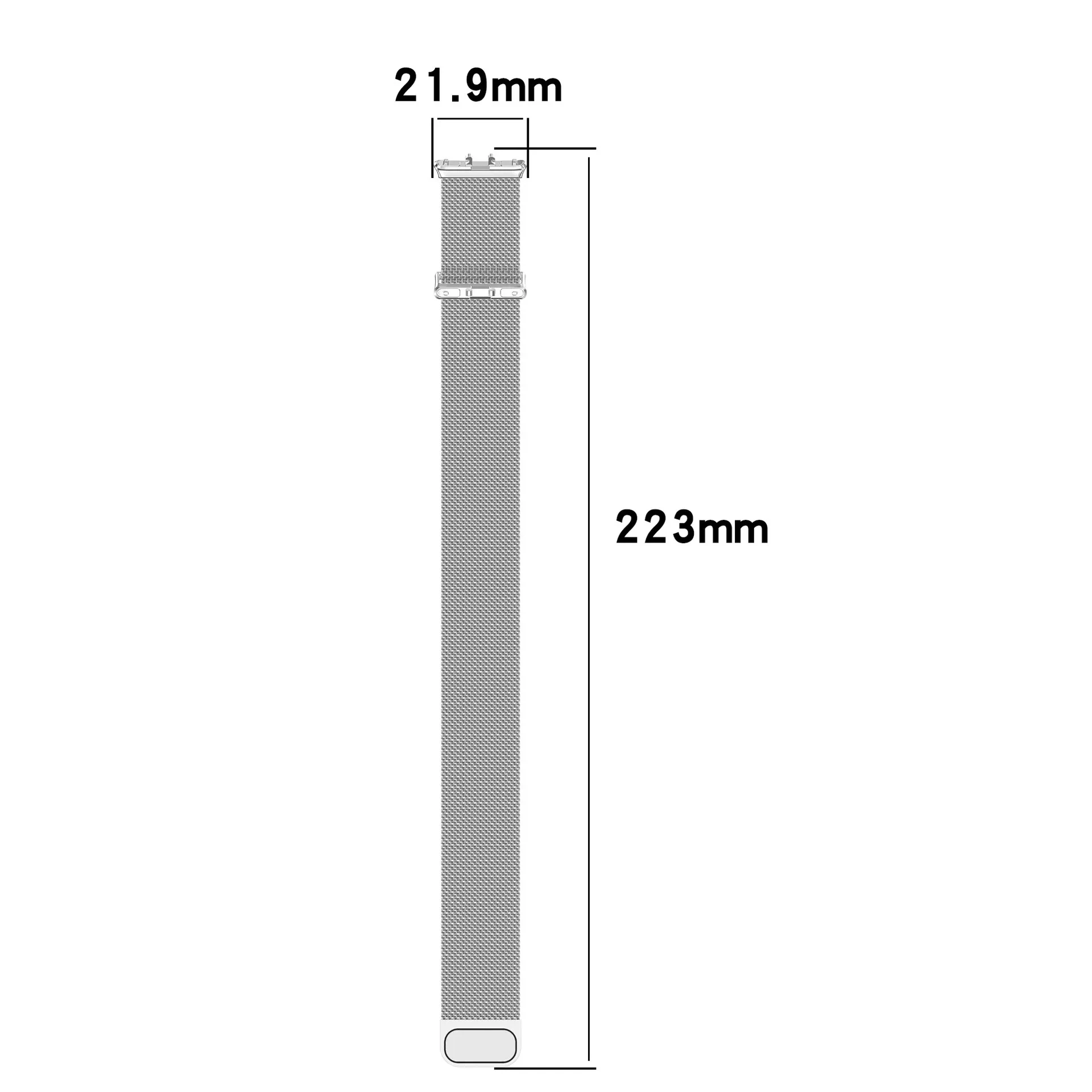 Milanese Loop Strap for Samsung Galaxy Fit 3 Accessories Stainless Steel Metal Bracelet Correa Magnetic Galaxy Watch Fit3 Band