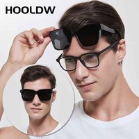 Vintage Polarized Sunglasses Men Wear Over Myopia Glasses Night Vision Driving Goggles Photochromic Cycling Fishing Sunglasses