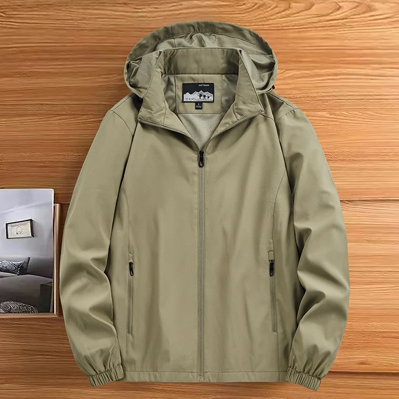 

Jacket Spring New Middle-aged Men's Versatile Casual Spring And Autumn Removable Hat Jacket