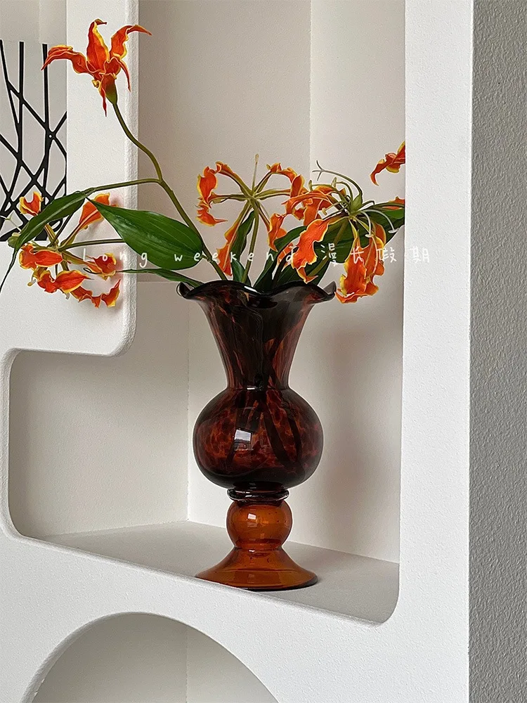 

Second-hand Glass Vase Ornaments, High-end Home Furnishings, Ins Style, Tall Flowers, Flower