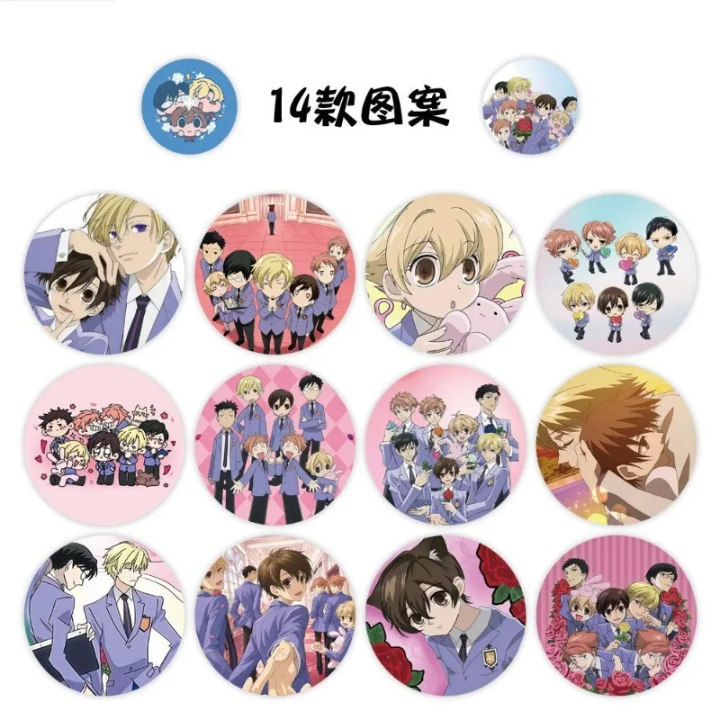 500pcs New Ouran High School Host Club Roll Stickers Anime Round Stickers DIY Notebook Water Bottle Decorative Stickers view 3