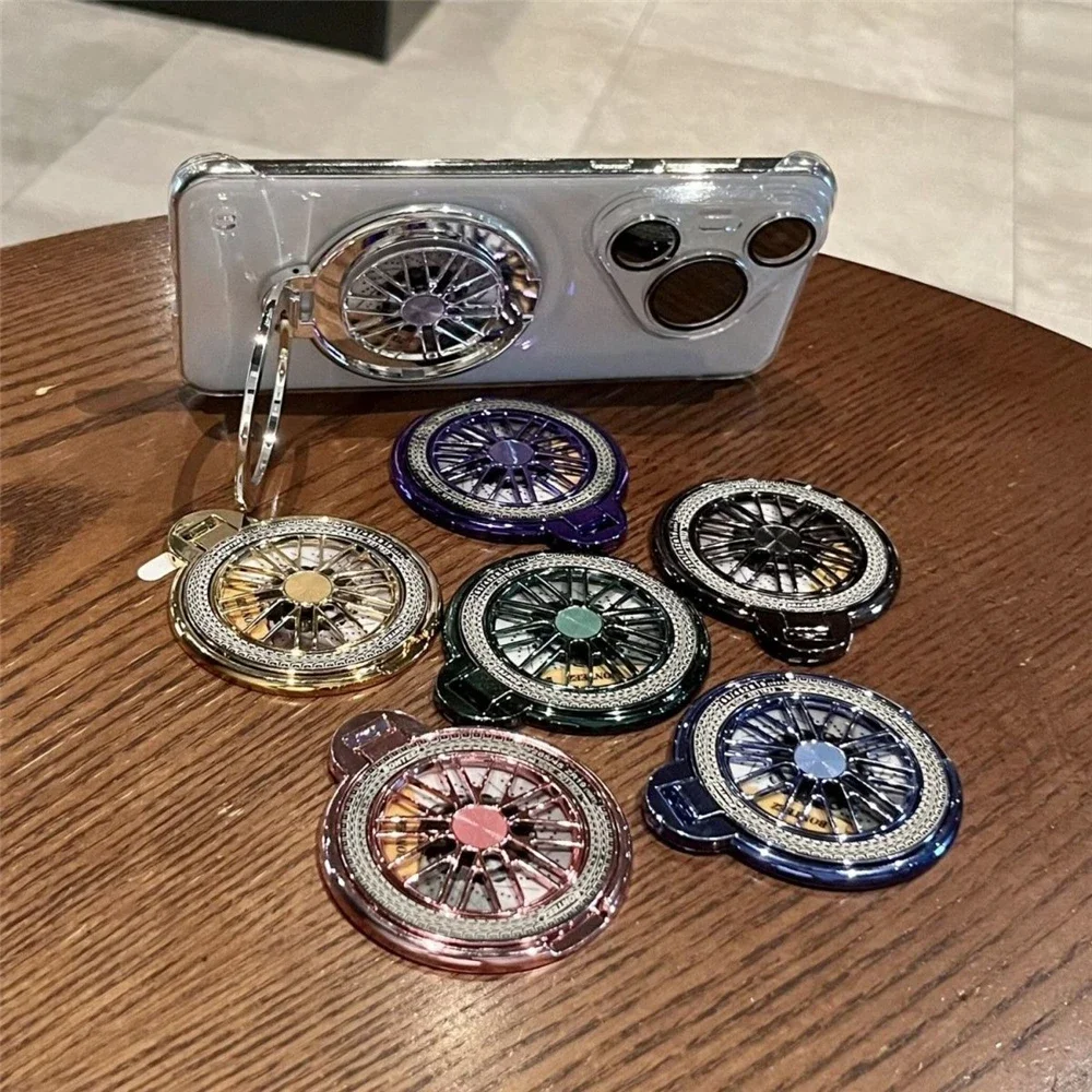 

Cute Electroplating Gyroscope Mobile Phone Grip Finger Ring Bracket Stand Holder For iPhone For Samsung For Xiaomi For OPPO