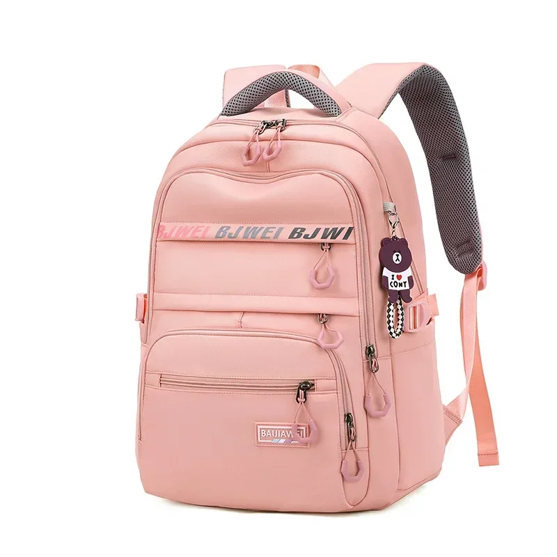 Zaino da scuola per ragazza zaini per giovani di grande capacità zaino in Nylon zainetto Multi tasche zaino Casual borsa da viaggio