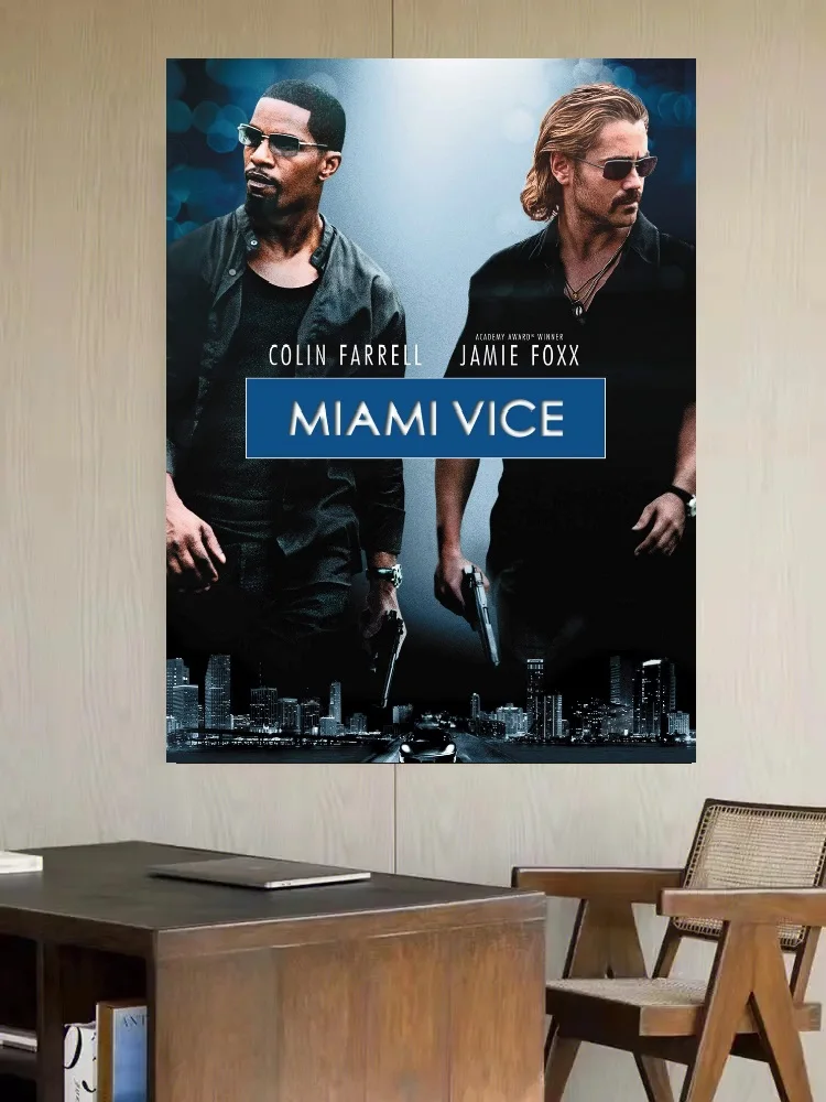 MIAMI VICE Movie Art Silk Poster Print, Living Room Decor, Home Wall Picture
