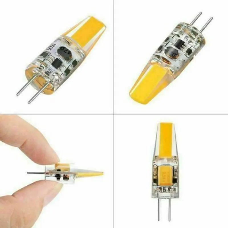 Imagem -03 - Dimmable Mini g4 Led Cob Lâmpada 6w Lâmpada ac dc 12v 220v Candle Lights Substituir 30w 40w Halogênio para Chandelier Spotlight 10 Pcs Novo