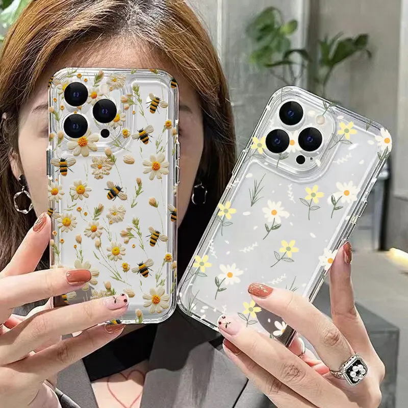 삼성 갤럭시 A56 A55 A15 A16 A06 A26 A35 A54 A53 A13 A32 A14 A34 A22 A23 A52 A73 A33 A04E 용 와일드플라워 꽃 3D 소녀 케이스