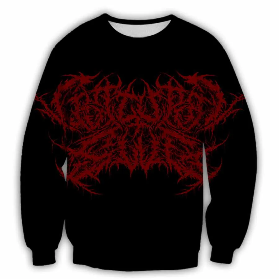 

Толстовки CAVVING с 3D принтом Guttural Slug Rock Crewneck, топы в стиле Харадзюку, толстовки с длинным рукавом для мужчин/женщин