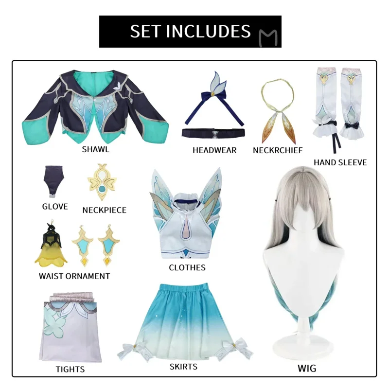 ホタルコスプレ衣装 Honkai スターレールカーニバル制服かつらアニメハロウィンコスチューム男性ゲームキャラクター衣装