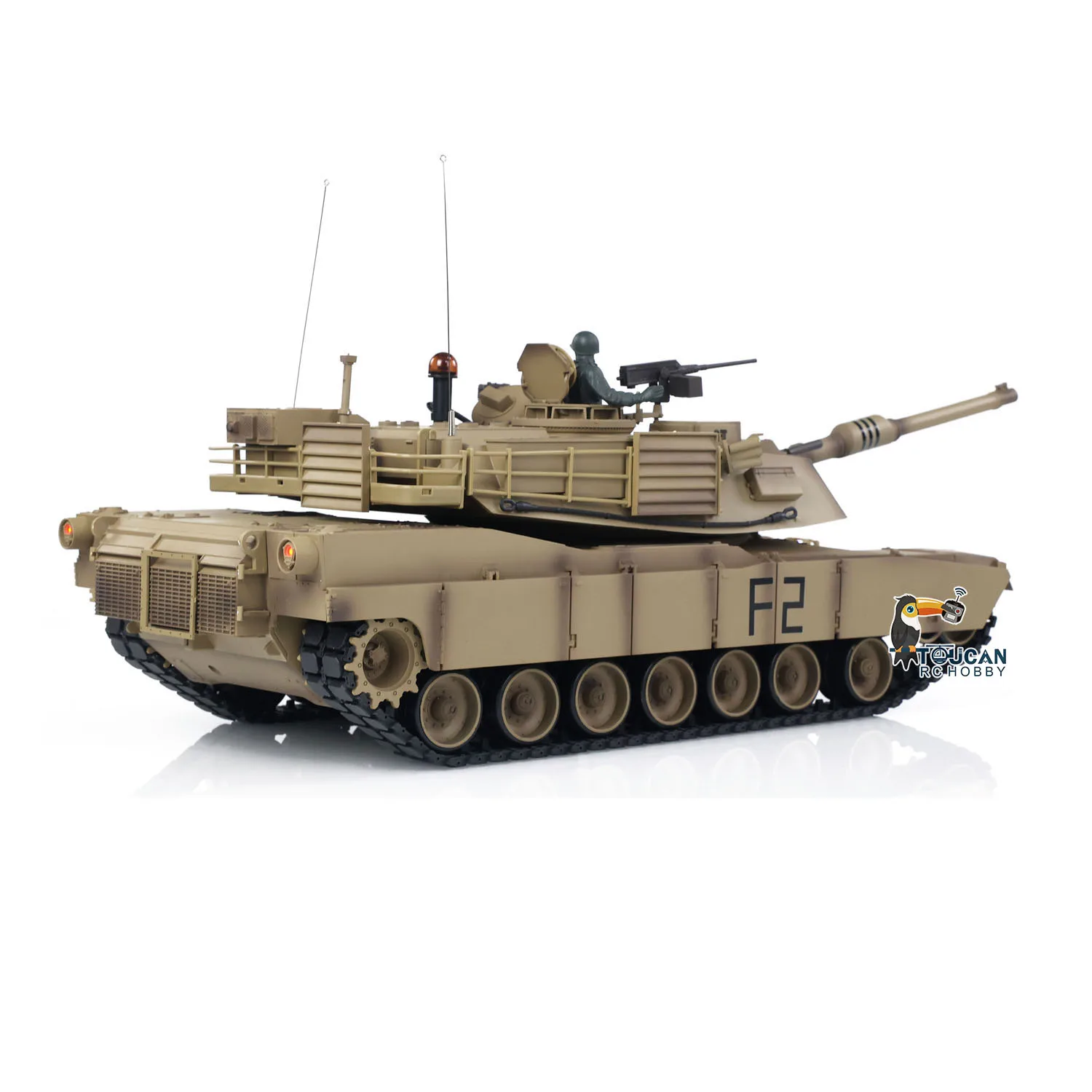 Heng Lungo 1/16 Bilancia 7.0 Carro Armato di Plastica RC Modello M1A2 Abrams 3918 Cambio in Acciaio Barile Recoil Giocattoli di Controllo Remoto TH17792