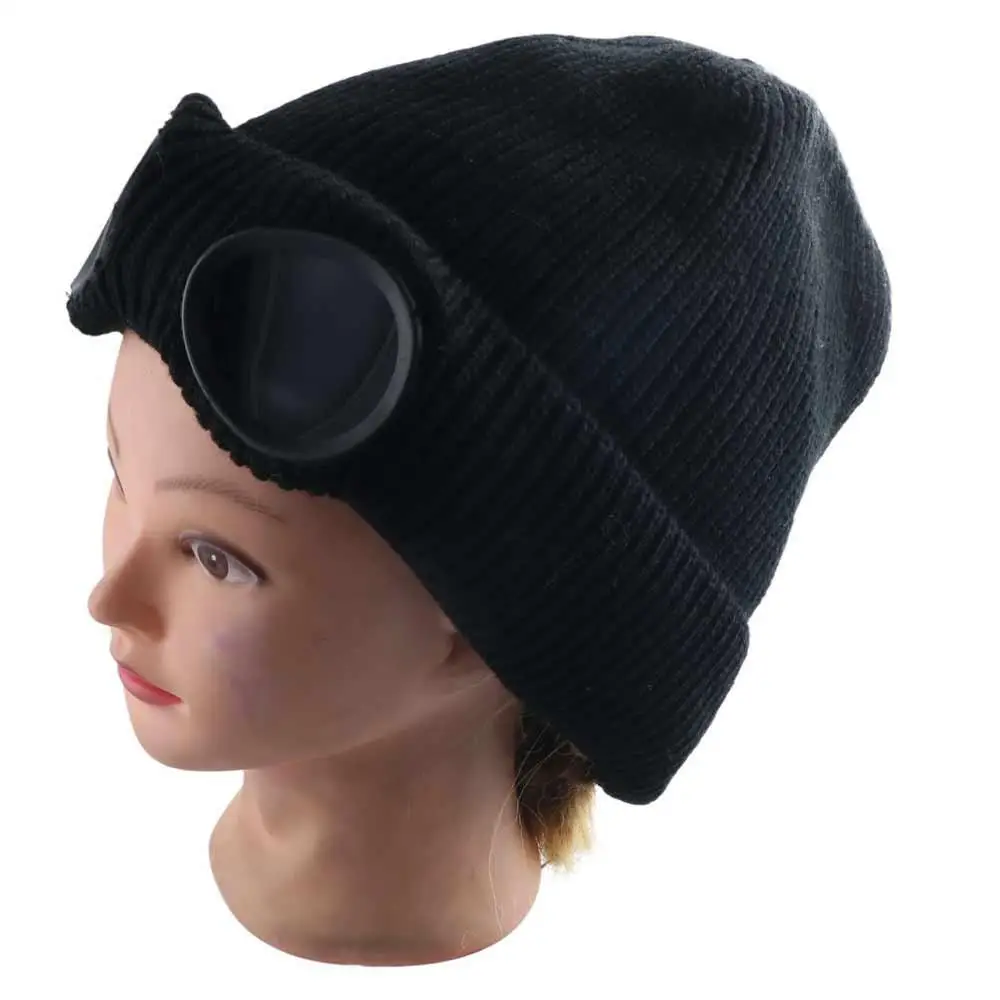 Pullover-Mütze Herren Beanie-Mützen Fahrradmütze Ohrenschutz Piloten-Brillenmütze Skimütze Koreanische Beanies Damen Wollmützen Strickmützen – Detail 3