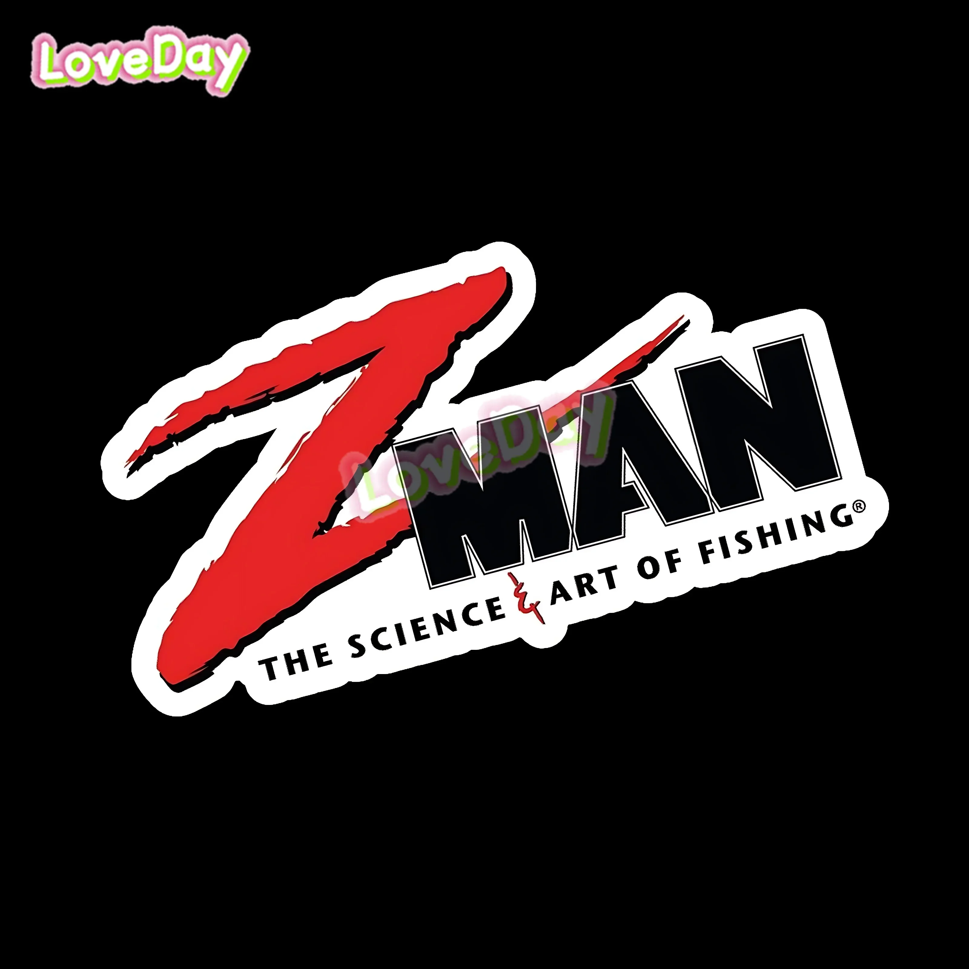 ZMAN / Z-Man ملصق فن الصيد العلمي شعار الفينيل السحر ملصق نافذة السيارة ملصق قارب سريع