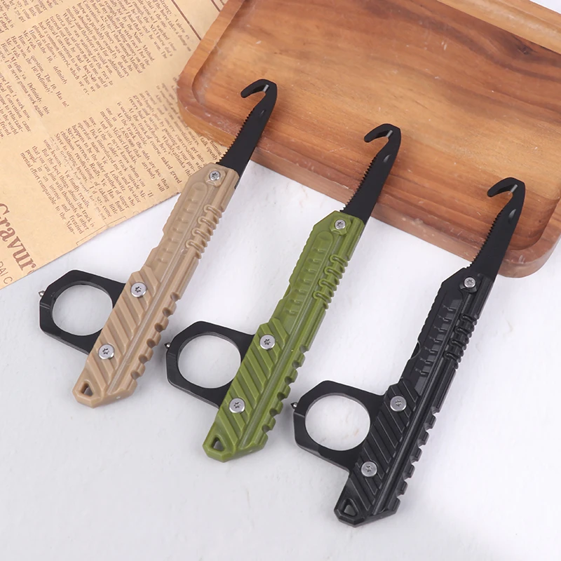 

Mini Unpacking Knife Outdoor Survival Multitool Multifunctional Hand Awl Box Cutter Broken Window Cone EDC Hand Tools