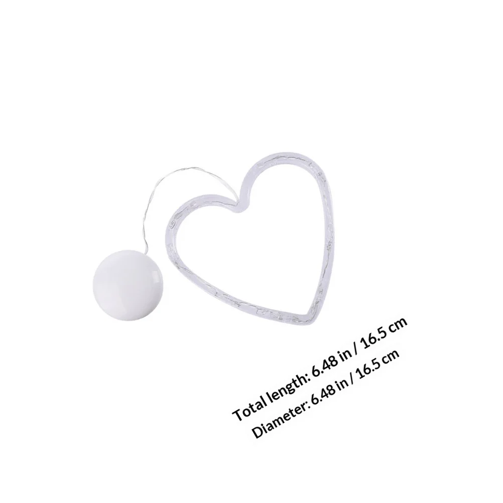 Luces LED de corazón grande con ventosa creativa, decoración romántica para el Día de San Valentín, ventosa en forma de corazón, decoración para festivales, 3 uds.