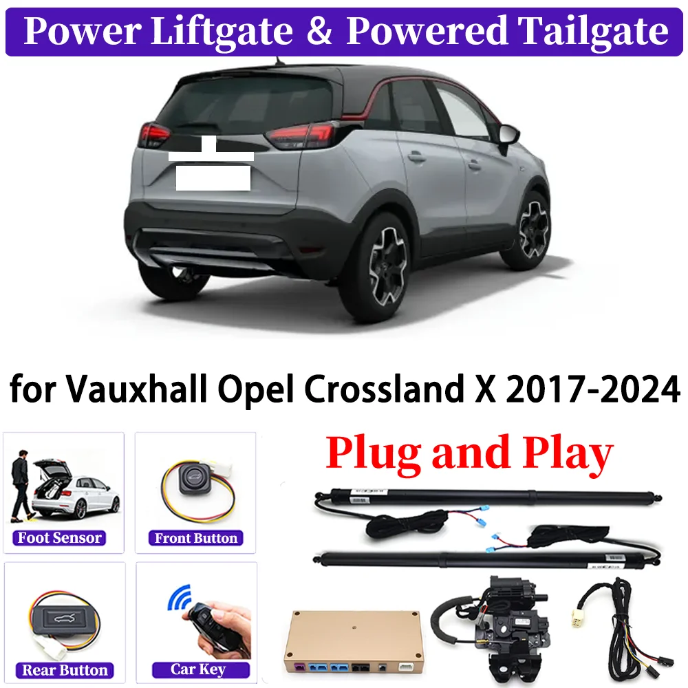 for Vauxhall Opel Crossland X 2017-2024 OEM Upgrade Car Automatic Power Liftgate Kit Smart Auto Electric Tailgate System