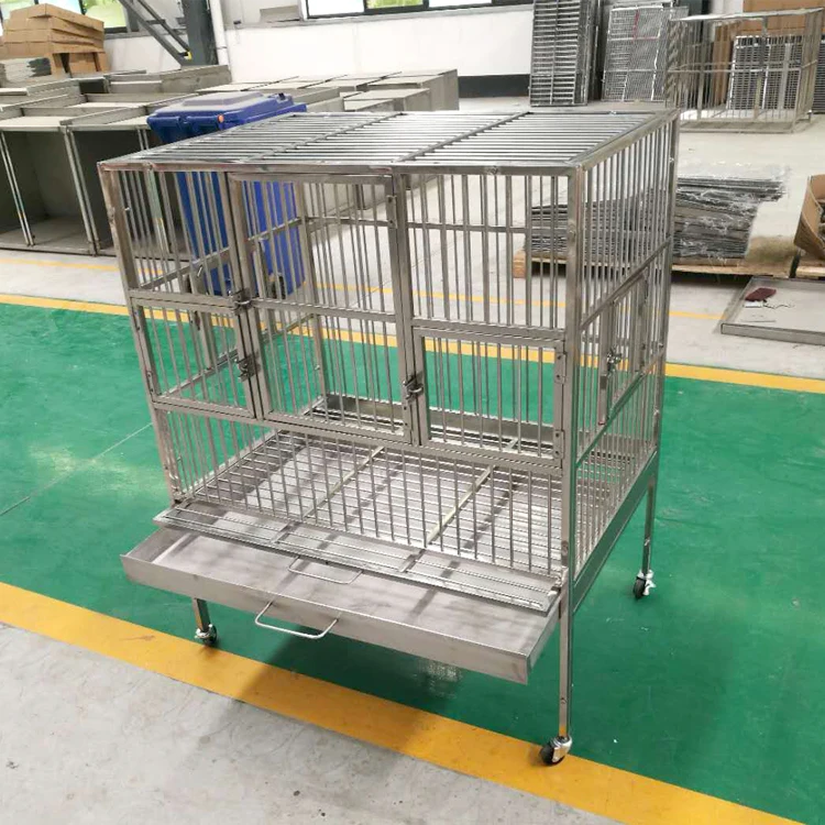 Premium stainless steel pigeon cage Heavy large metal bird cages for sale Parrot Villa with feeder