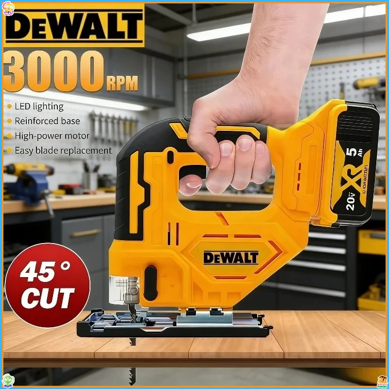 

Аккумуляторный бесщеточный лобзик Dewalt 20В, 2700 об/мин, портативный, многофункциональный, регулируемый, для работы по дереву