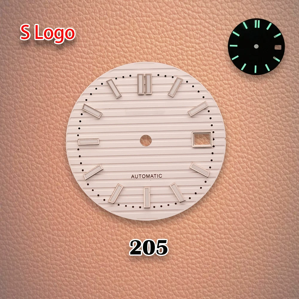 المبيعات الساخنة 30.5 مللي متر S شعار الطلب الأخضر Noctilucent مناسبة ل NH35/NH36/7S/4R ساعة يد تعمل بالحركة تعديل الملحقات