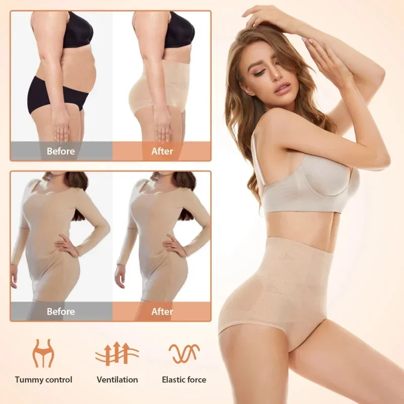 Shapewear for Women Tummy Control Panties Butt Lifter Body Shaper Mesh Seamless Shaper Briefs Waist Slimmer Girdle Underwear image 5