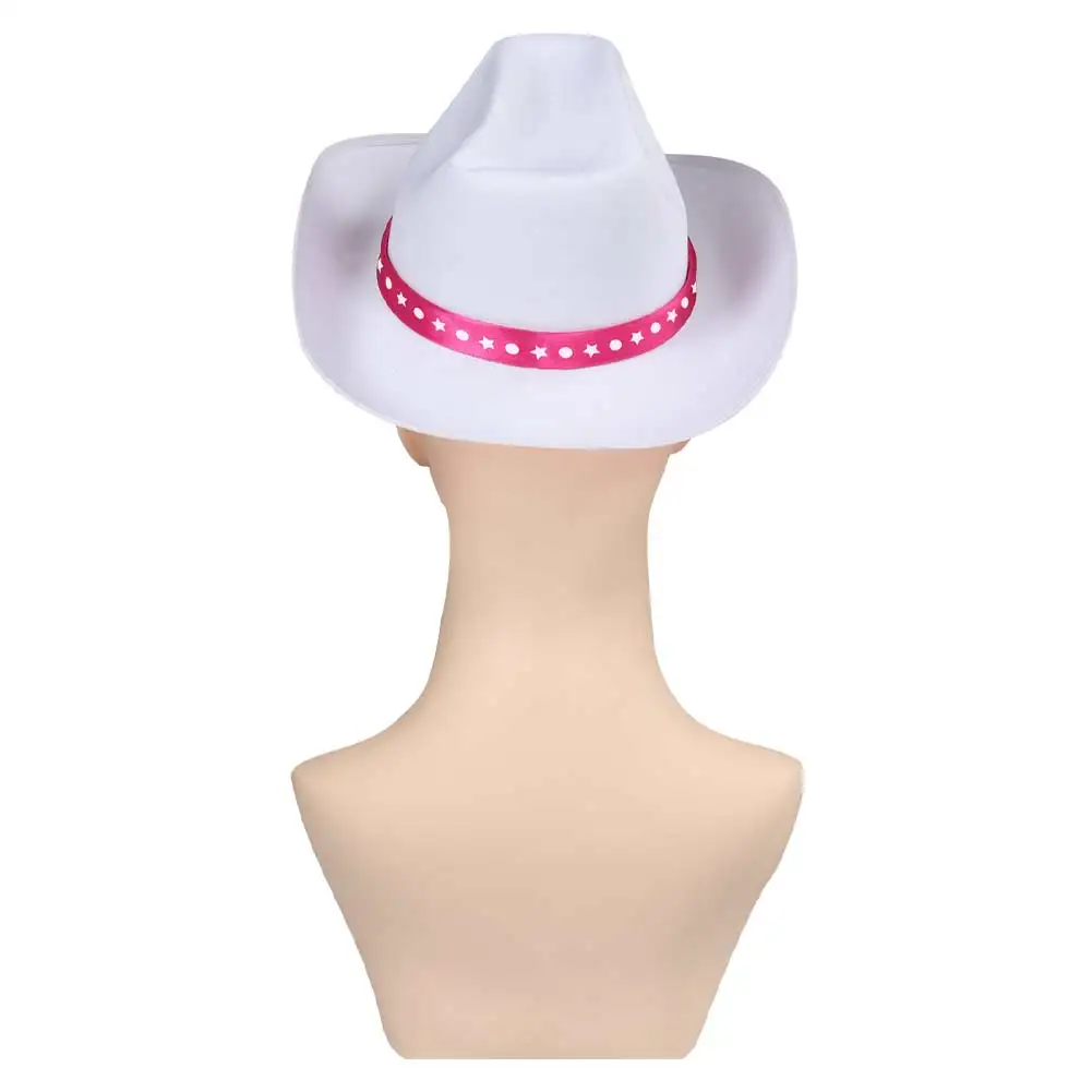 Movie Margot Cosplay Cowboy Hat Costume Accessories Prop Barbier Kids Children Cap Halloween Party Gift Fashion Collocation