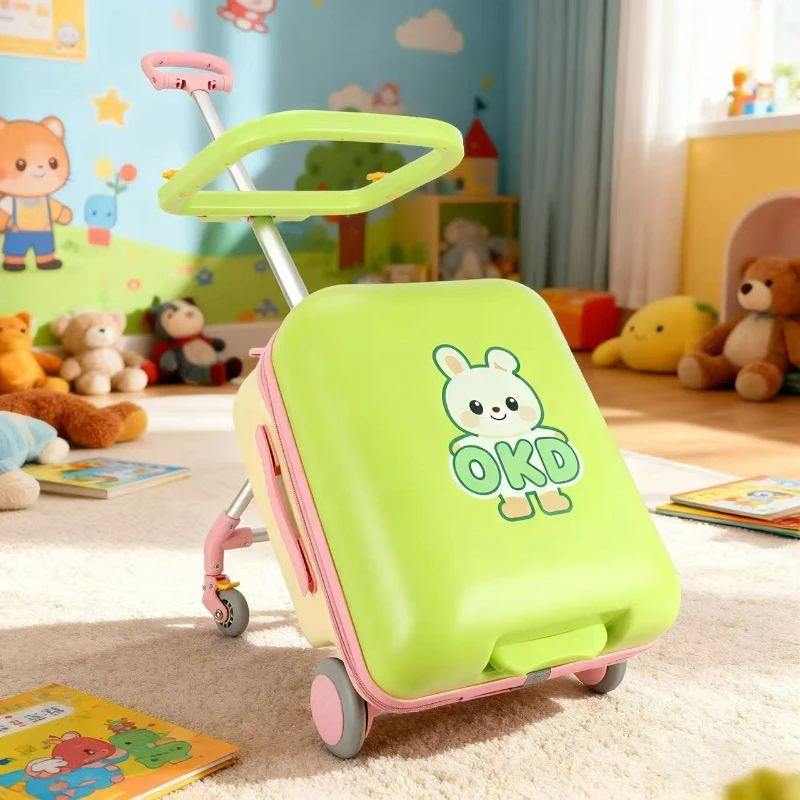 

Multifunctional Kids Suitcase Can Sit Ride on Travel Suitcase for Children Cute Children's zipper Cabin Suitcase