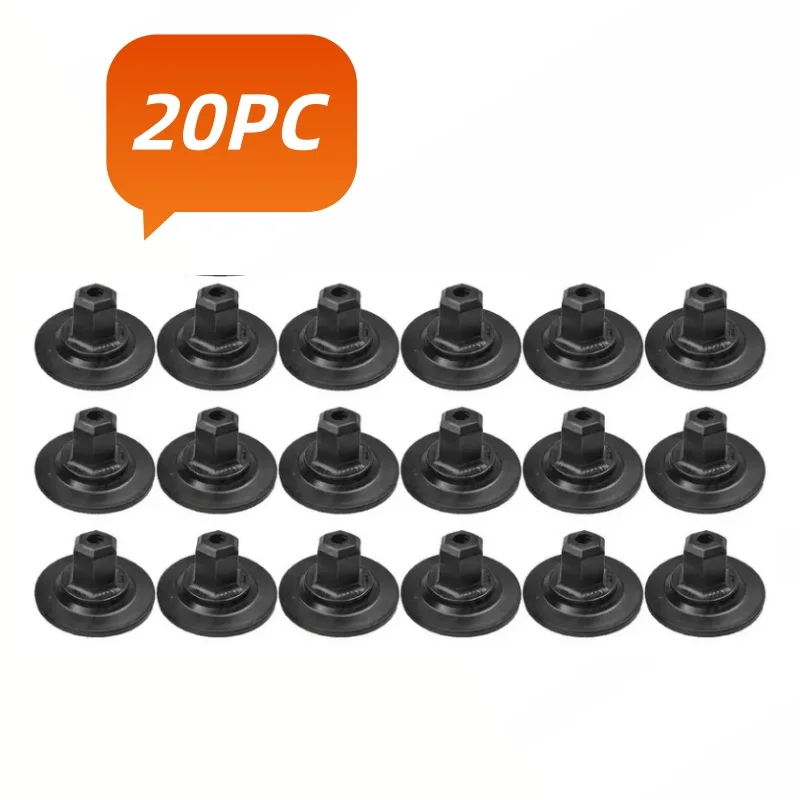 

20pcs Car Self Tapping Screws Seat Nut Cap Fasteners Plastic Self Tapping Screw Holder Cushion For Audi Volkswagen WHT000713