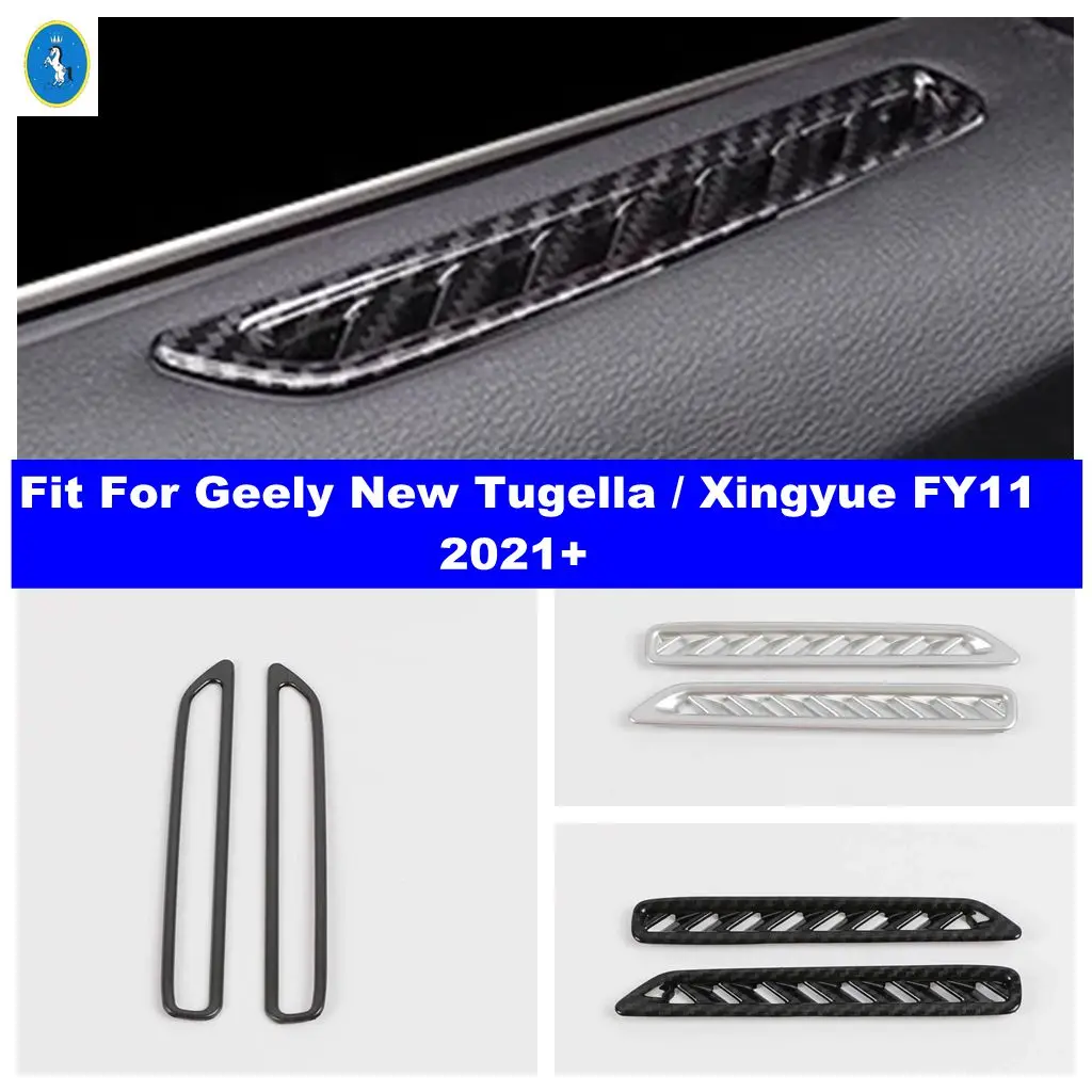 

Stainless Steel Car Inner Door Air Outlet Vent Decor Cover Trim Accessories For Geely New Tugella / Xingyue FY11 2021 2022 2023