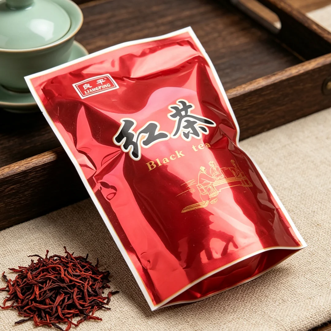 250G/500G Chinese Big Red Robe Tea Set Zipper Bags WuYi Big Hong Pao Qi Men Black Tee Recyclable Jasmine Sealing Packing Bags